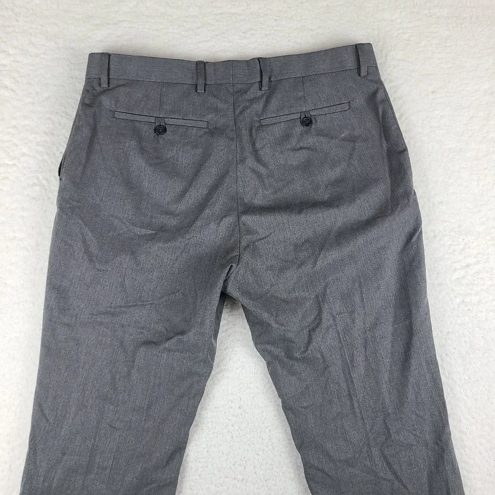 Banana Republic Dress Pants‎ Mens 35x30 Dark Gray Tailored Slim Fit Slacks
